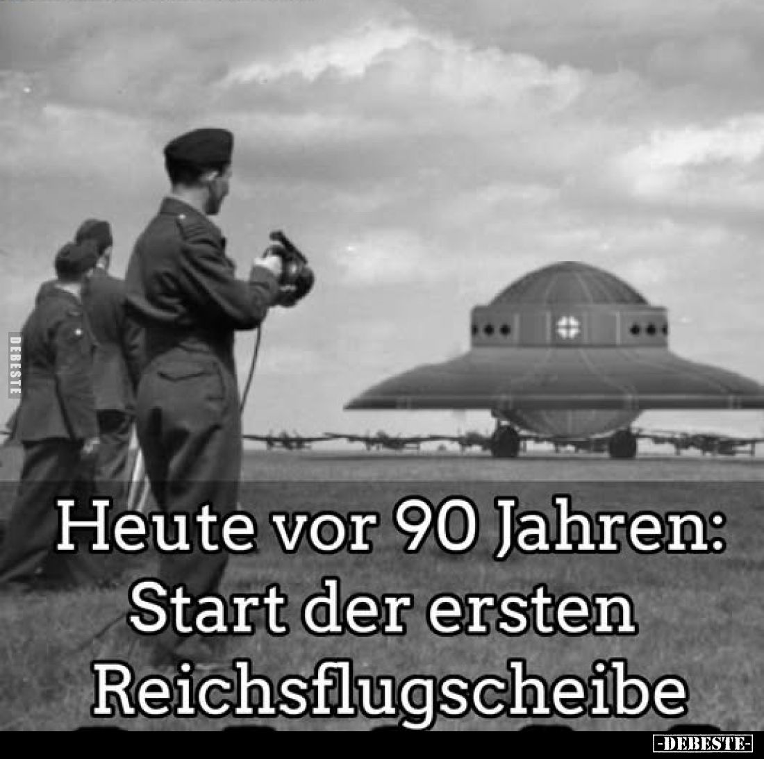 Heute vor 90 Jahren:
Start der ersten Reichsflugscheibe