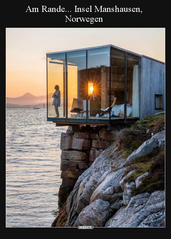 Am Rande... Insel Manshausen, Norwegen.. - Lustige Bilder | DEBESTE.de
