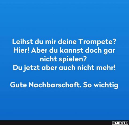 Leihst du mir deine Trompete? - Lustige Bilder | DEBESTE.de