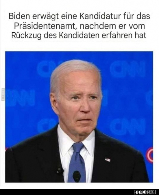 Biden erwägt eine Kandidatur für das Präsidentenamt.. - Lustige Bilder | DEBESTE.de