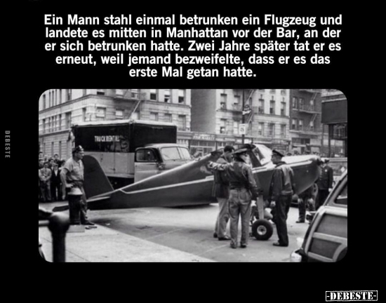 Mann, Betrunken, Flugzeug