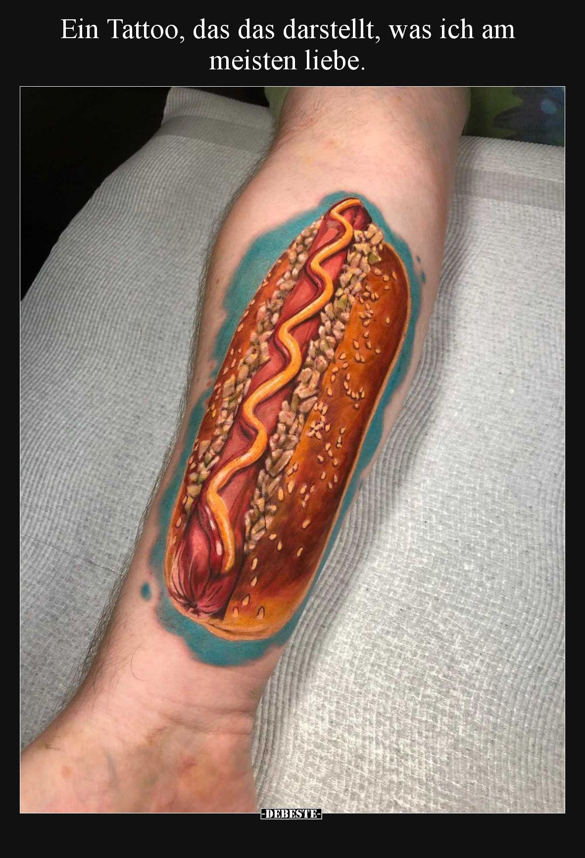 Ein Tattoo, das das darstellt, was ich am meisten liebe.