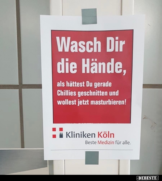 Wasch Dir die Hände... - Lustige Bilder | DEBESTE.de