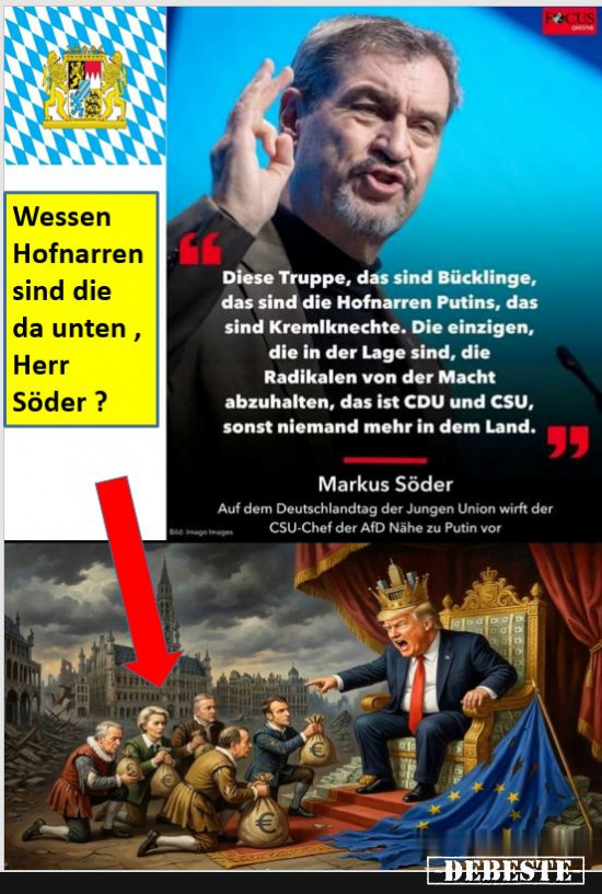 wer sind welche Hofnarren Herr Söder ? - Lustige Bilder | DEBESTE.de