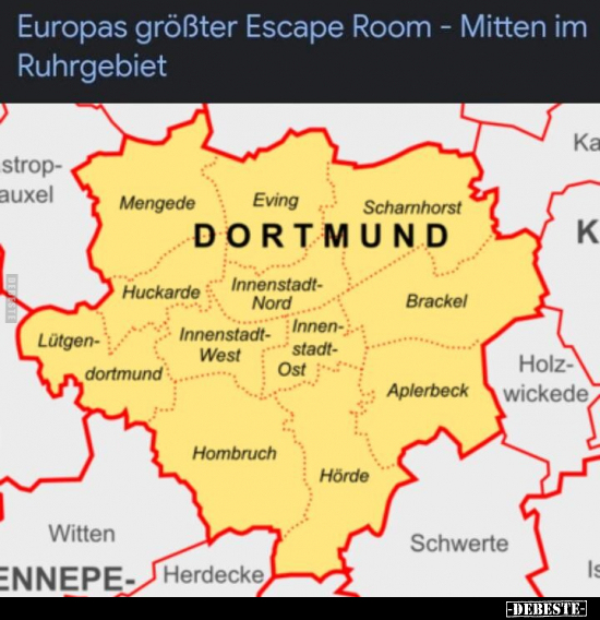 Europas größter Escape Room - Mitten im Ruhrgebiet... - Lustige Bilder | DEBESTE.de