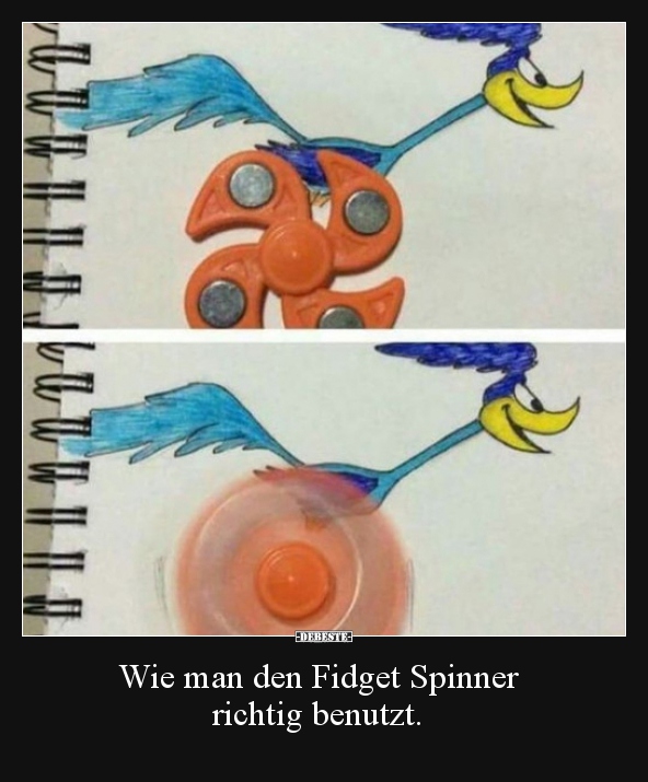 Wie man den Fidget Spinner richtig benutzt... - Lustige Bilder | DEBESTE.de