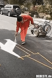 Nicht über die Linien kommen!