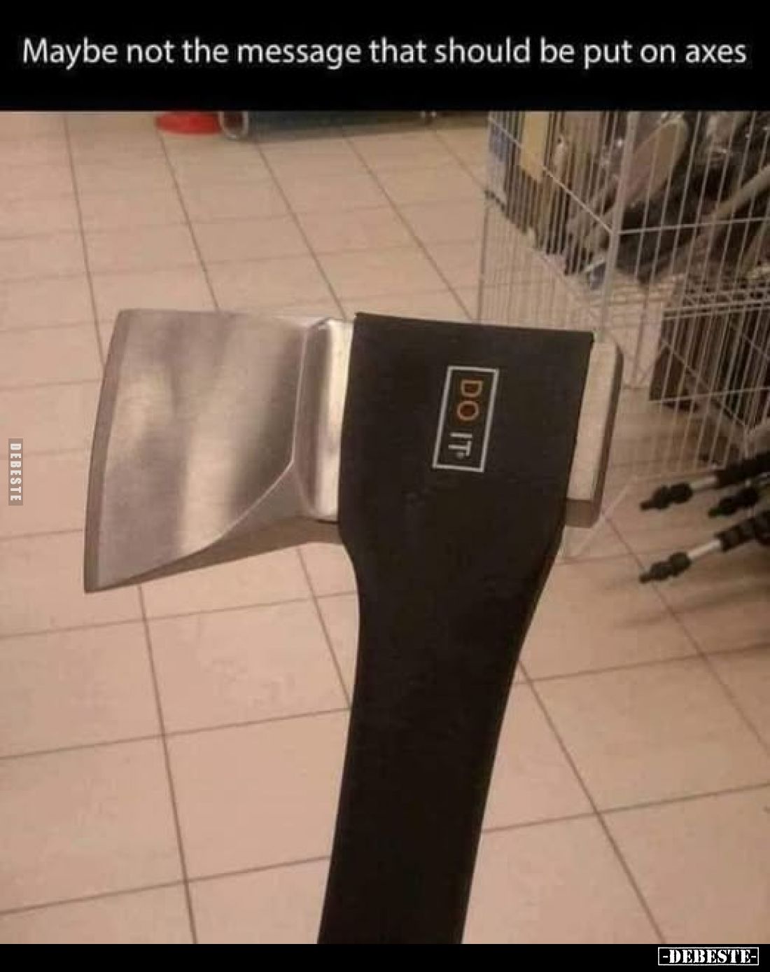 Maybe not the message that should be put on axes.