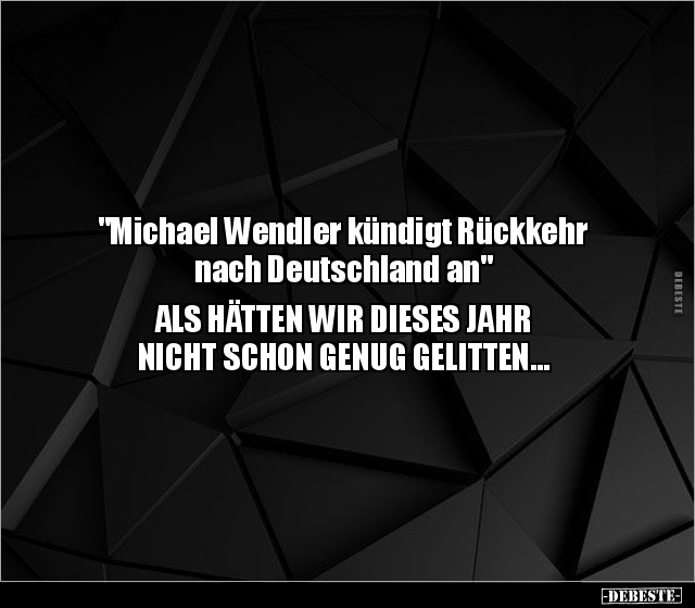 "Michael Wendler kündigt Rückkehr nach Deutschland.." - Lustige Bilder | DEBESTE.de