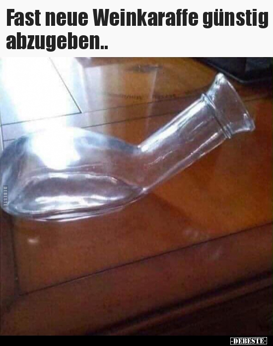 Fast neue Weinkaraffe günstig abzugeben..