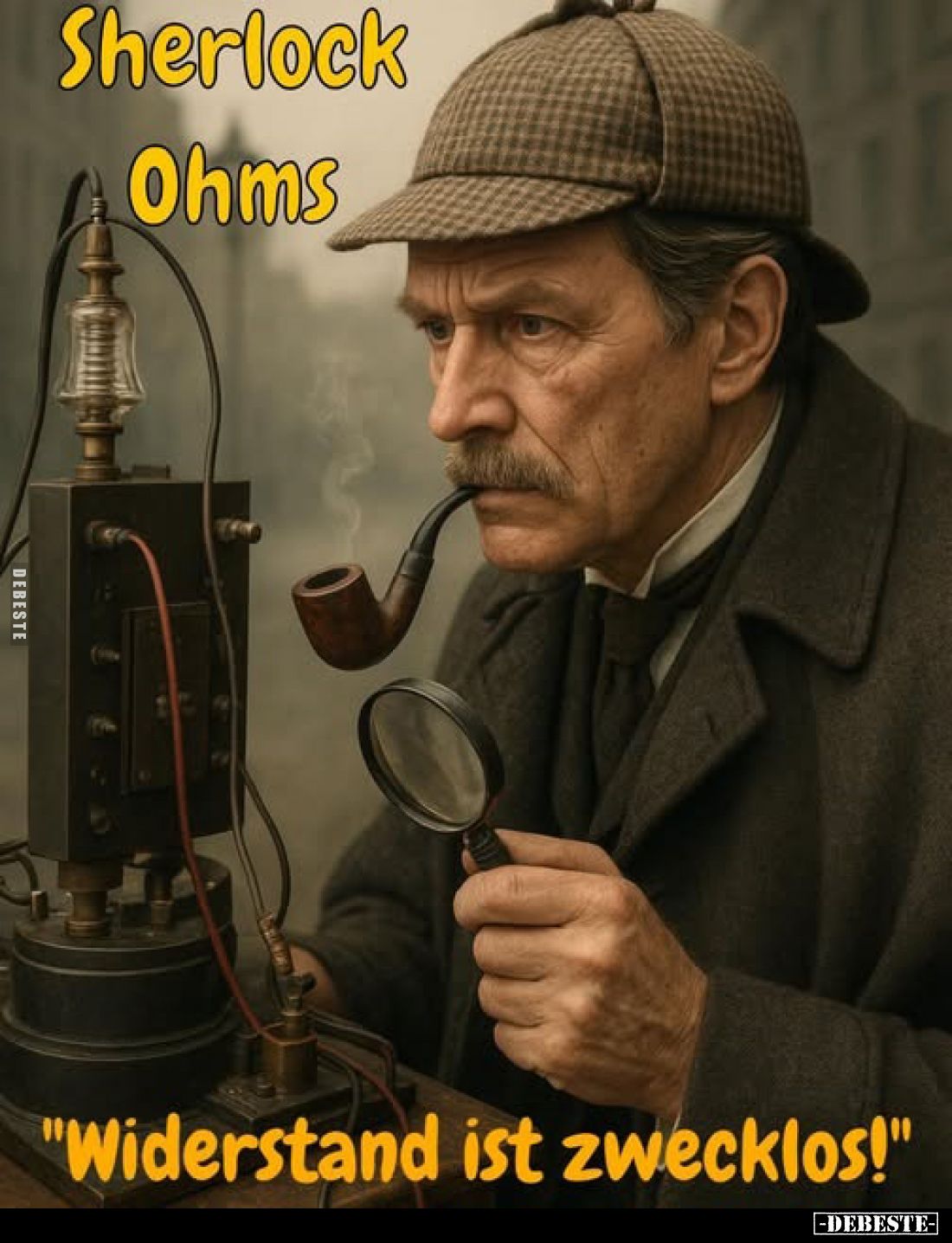 Sherlock
Ohms
-
"Widerstand ist zwecklos!"