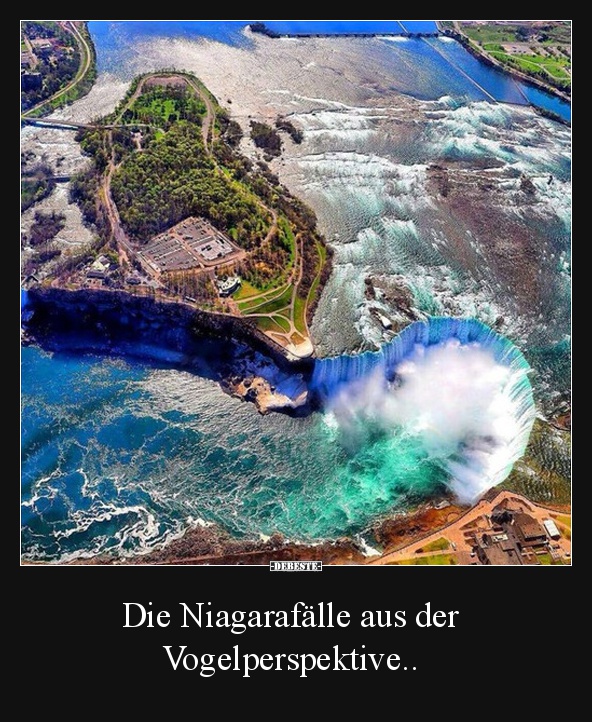 Die Niagarafälle aus der  Vogelperspektive..