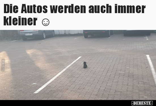 Die Autos werden auch immer kleiner ☺.. - Lustige Bilder | DEBESTE.de