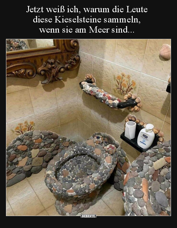 Jetzt weiß ich, warum die Leute diese Kieselsteine.. - Lustige Bilder | DEBESTE.de