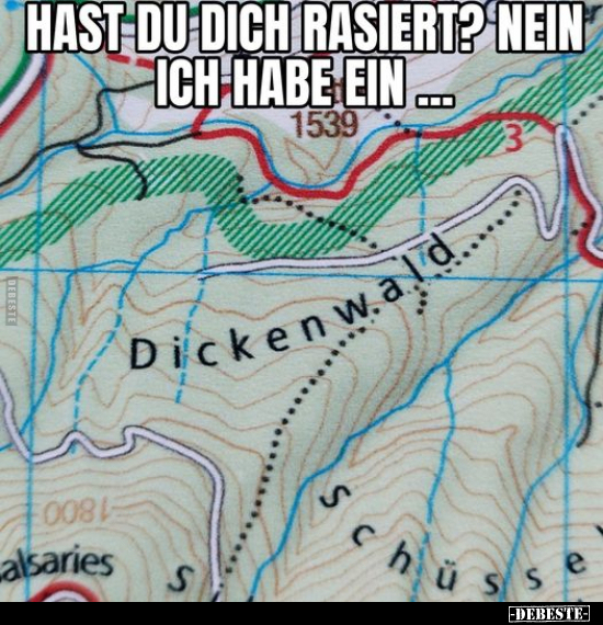 Hast du dich rasiert? Nein ich habe ein.. - Lustige Bilder | DEBESTE.de