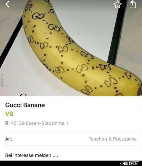 Gucci Banane... - Lustige Bilder | DEBESTE.de