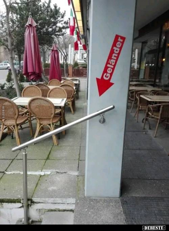 Geländer.