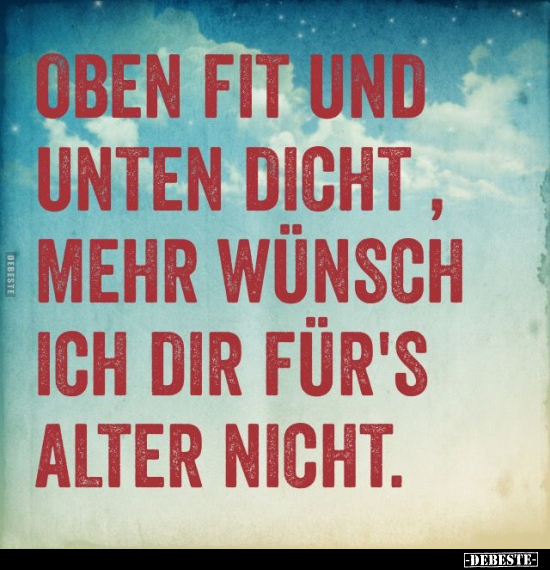 Oben fit und unten dicht.. - Lustige Bilder | DEBESTE.de