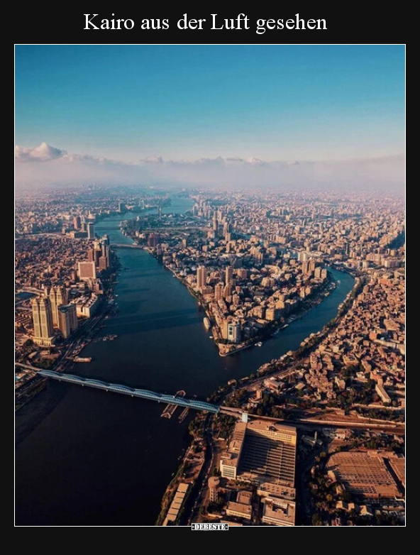 Kairo aus der Luft gesehen..