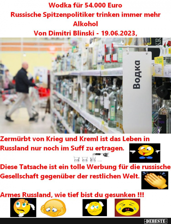 Putin und seine Spießgesellen richten das Ansehen der  russischen Gesellschaft zugrunde. - Lustige Bilder | DEBESTE.de