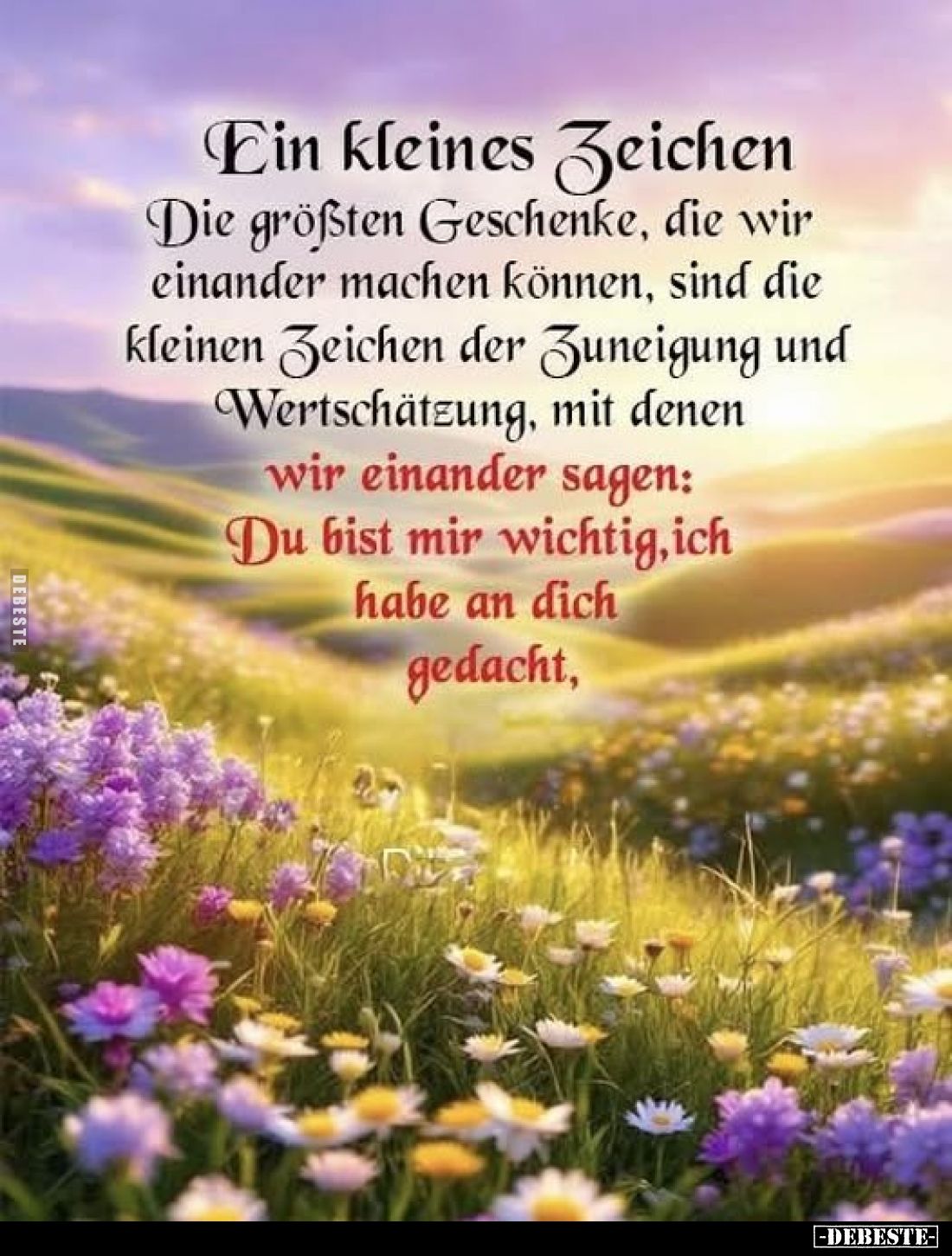 Ein kleines Zeichen, die größten Geschenke... - Lustige Bilder | DEBESTE.de