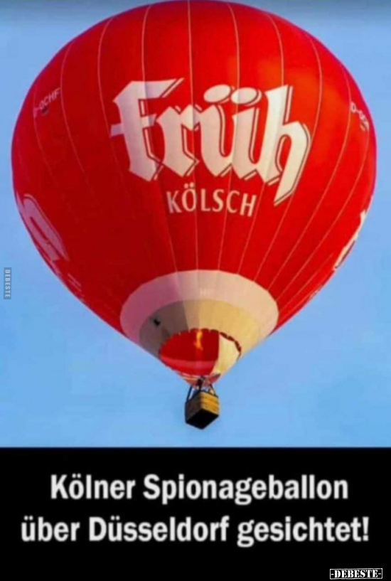 Kölner Spionageballon über Düsseldorf gesichtet!.. - Lustige Bilder | DEBESTE.de