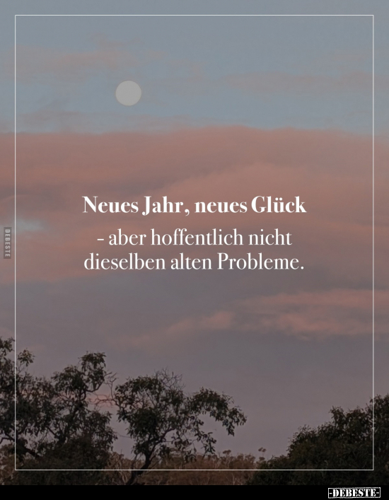 Neues Jahr, Glück, Probleme