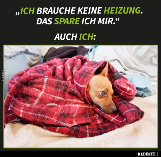 „Ich brauche keine Heizung.." - Lustige Bilder | DEBESTE.de