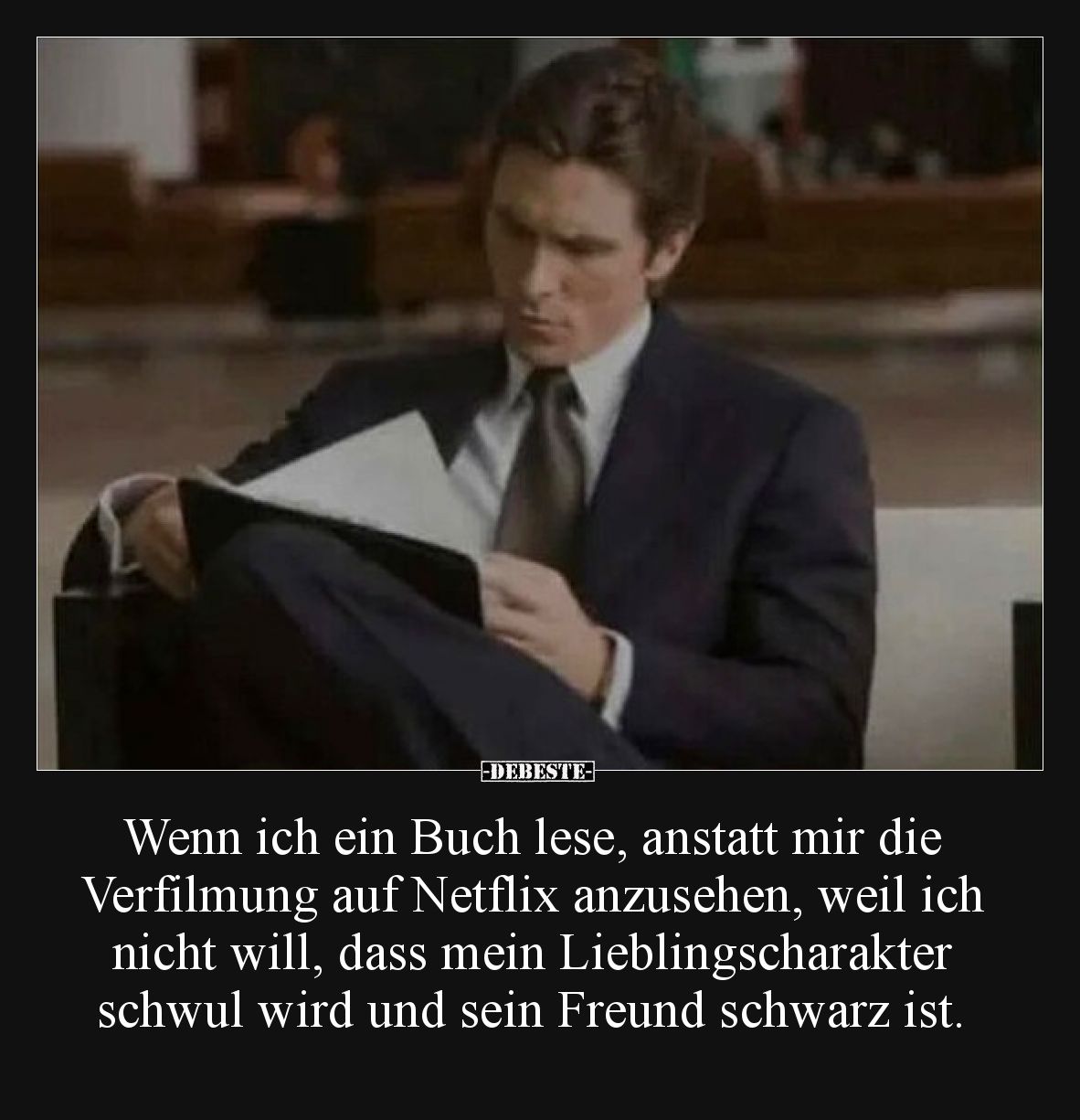 Wenn ich ein Buch lese, anstatt mir die Verfilmung auf.. - Lustige Bilder | DEBESTE.de