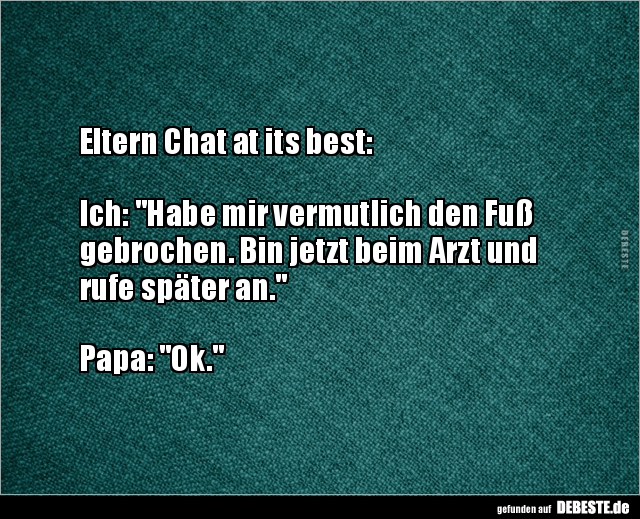 Eltern Chat at its best.. - Lustige Bilder | DEBESTE.de