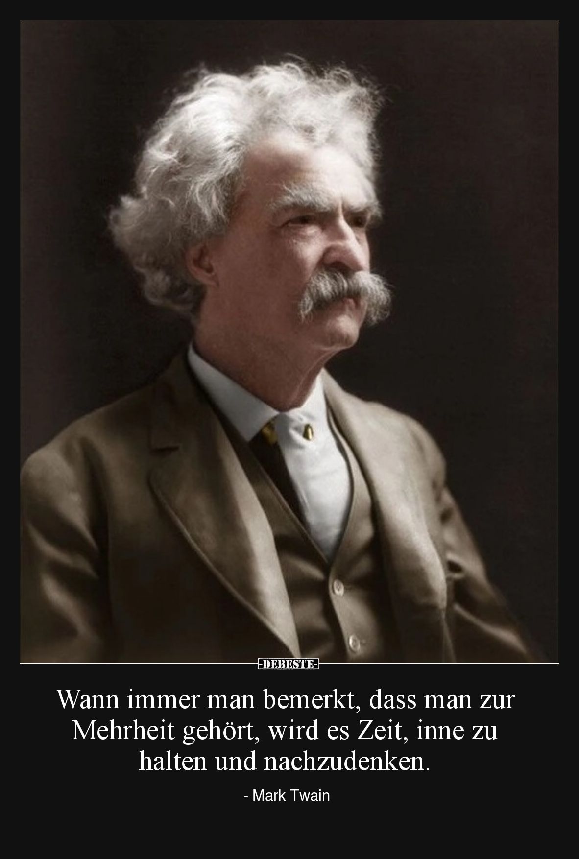 Wann immer man bemerkt, dass man zur Mehrheit gehört, wird.. - Lustige Bilder | DEBESTE.de