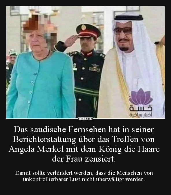 Das saudische Fernsehen hat in seiner Berichterstattung.. - Lustige Bilder | DEBESTE.de