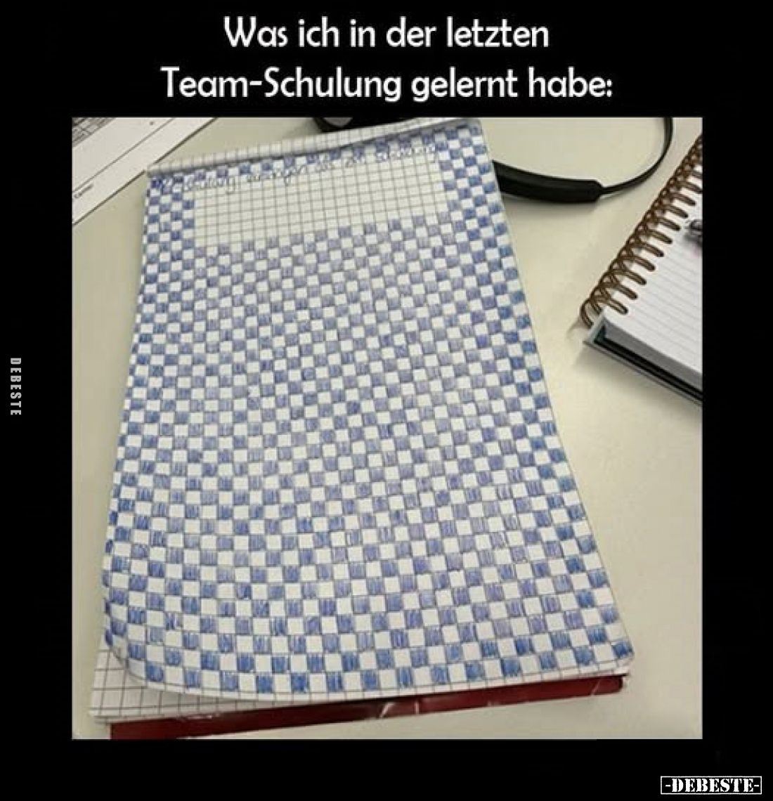 Was ich in der letzten
Team-Schulung gelernt habe: