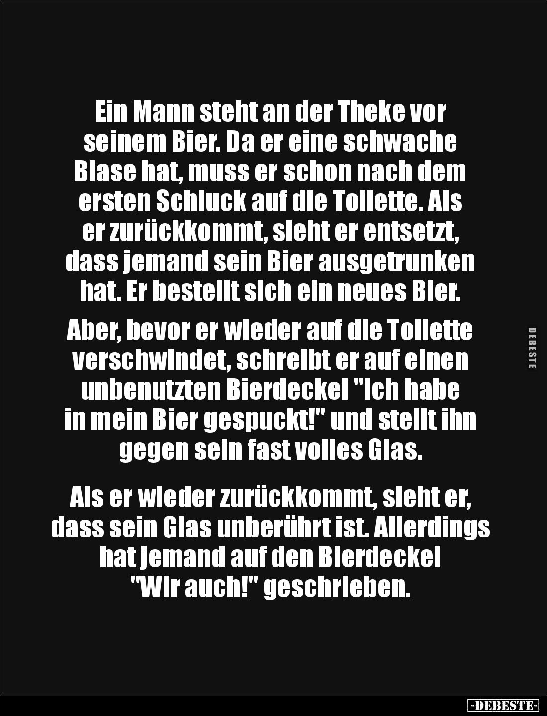 Ein Mann steht an der Theke... - Lustige Bilder | DEBESTE.de