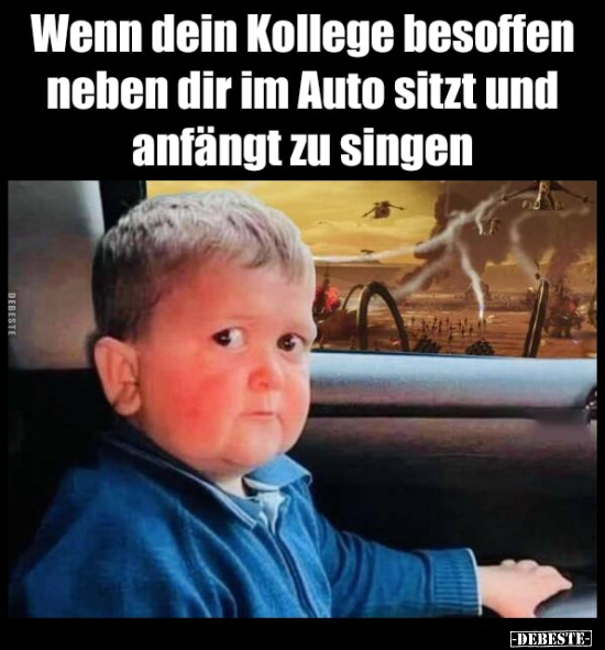 Wenn dein Kollege besoffen neben dir im Auto sitzt und.. - Lustige Bilder | DEBESTE.de