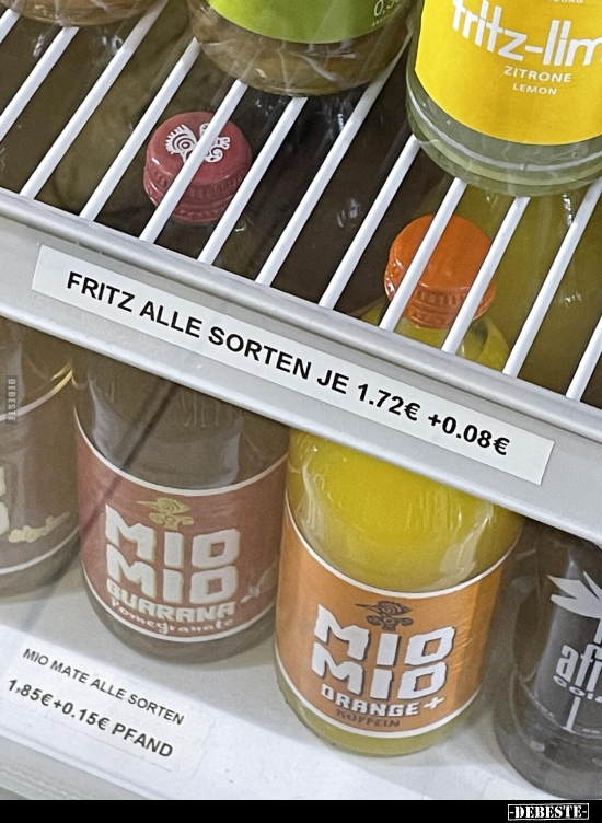 Fritz alle Sorten je 1,72 € 0.08 €... - Lustige Bilder | DEBESTE.de