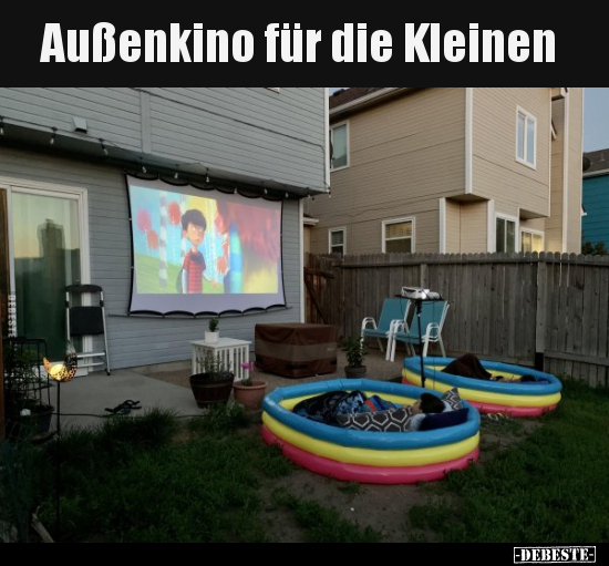 Außenkino für die Kleinen.. - Lustige Bilder | DEBESTE.de