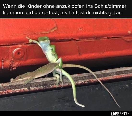 Wenn die Kinder ohne anzuklopfen ins Schlafzimmer kommen.. - Lustige Bilder | DEBESTE.de