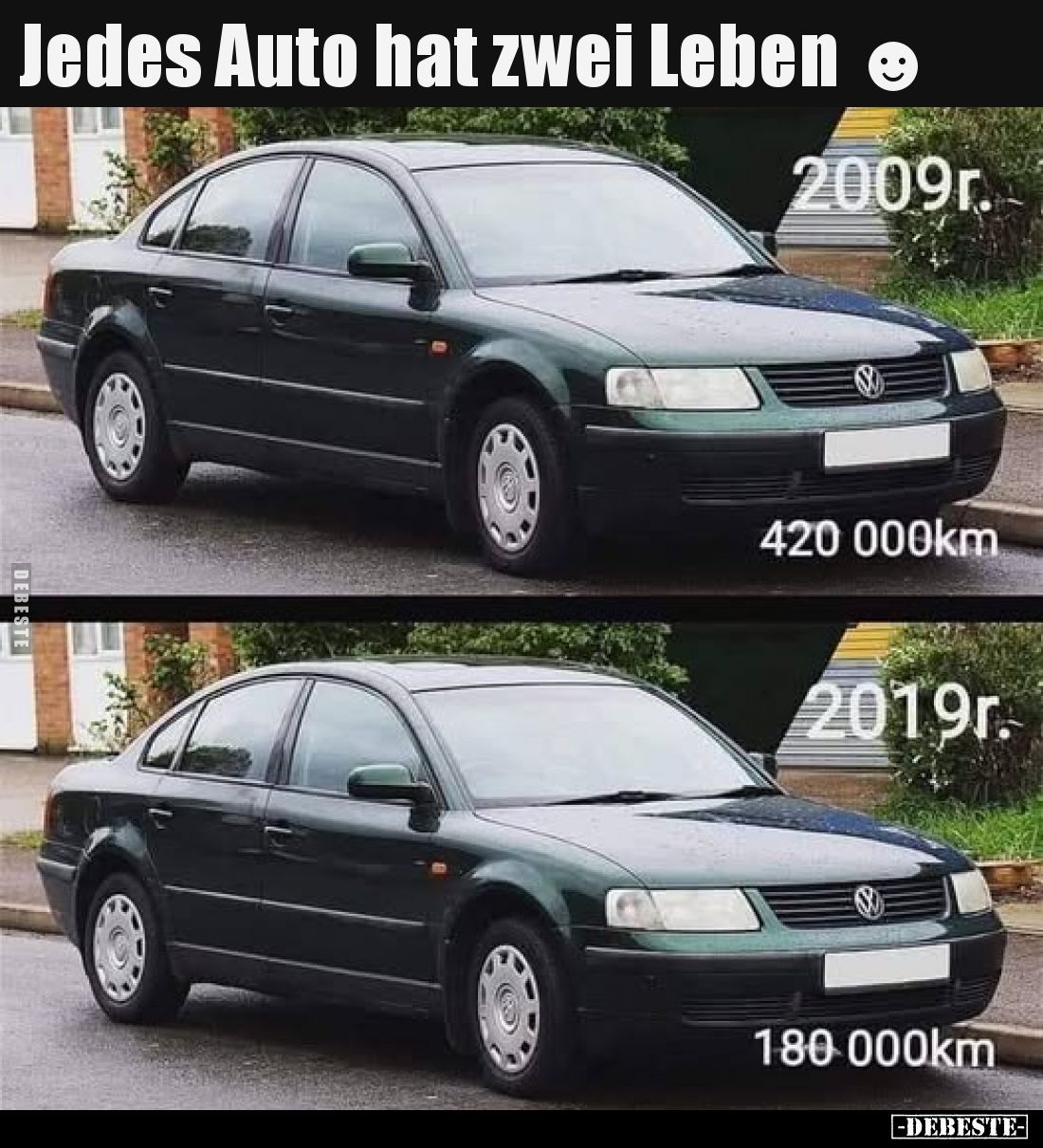 Jedes Auto hat zwei Leben.