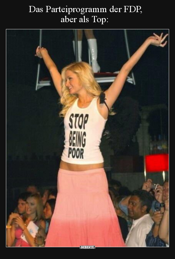 Das Parteiprogramm der FDP, aber als Top..