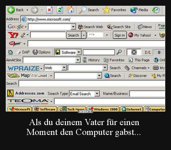 Als du deinem Vater für einen Moment den Computer.. - Lustige Bilder | DEBESTE.de