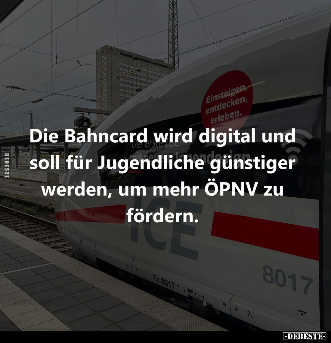 Die Bahncard wird digital und soll für Jugendliche günstiger werden, um mehr ÖPNV zu fördern.