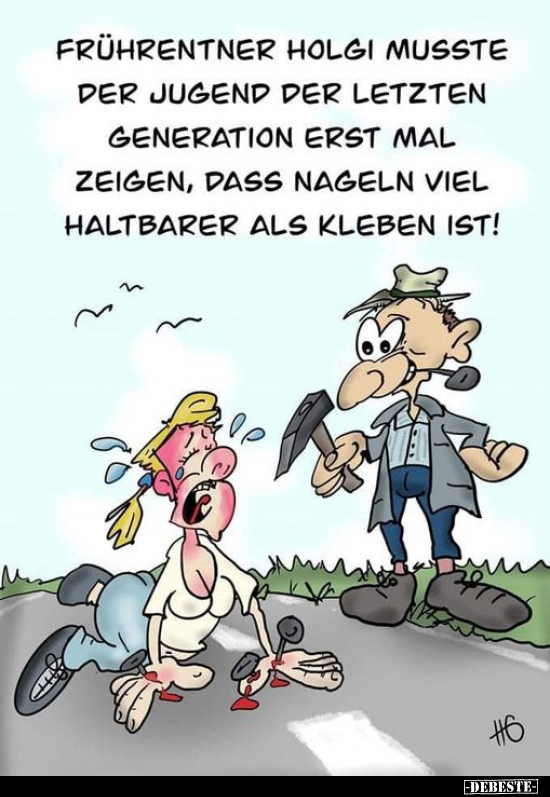 Frührentner Holgi musste der Jugend der letzten Generation.. - Lustige Bilder | DEBESTE.de