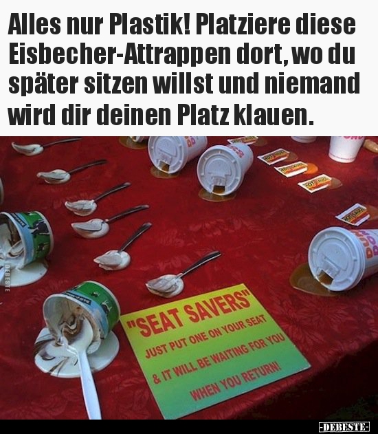 Alles nur Plastik! Platziere diese Eisbecher-Attrappen.. - Lustige Bilder | DEBESTE.de