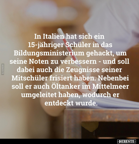 Italien, Schüler, Noten, Zeugnisse