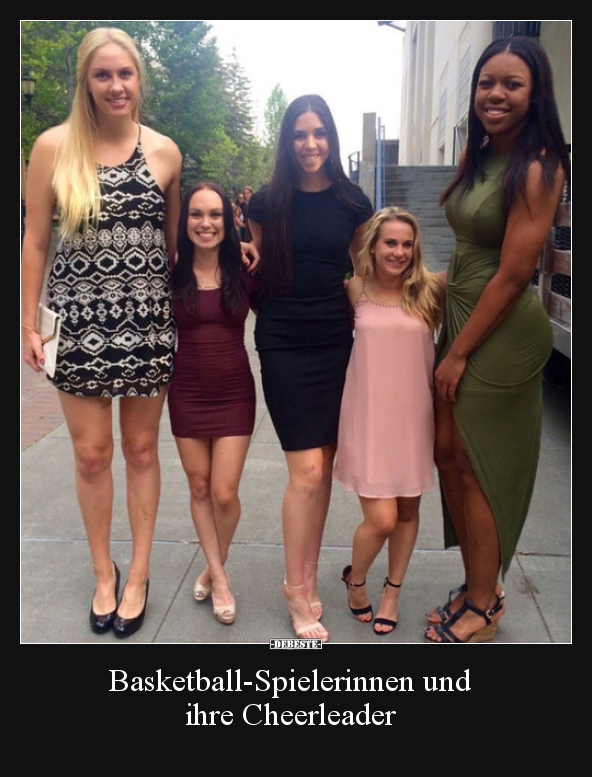Basketball-Spielerinnen und ihre Cheerleader.. - Lustige Bilder | DEBESTE.de