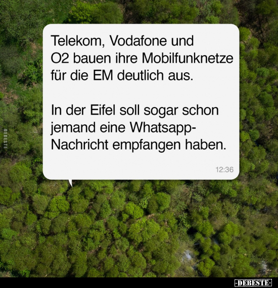 Telekom, Vodafone und O2 bauen ihre Mobilfunknetze für.. - Lustige Bilder | DEBESTE.de