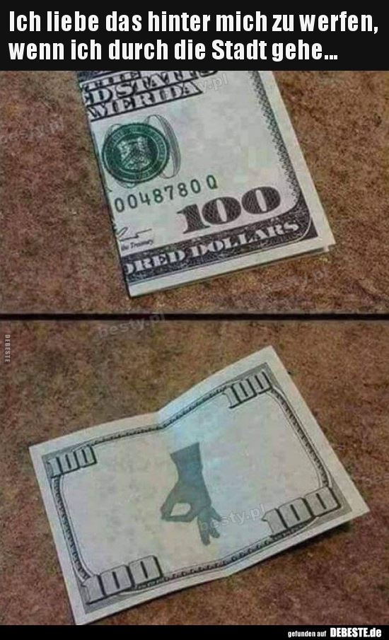 Ich liebe das hinter mich zu werfen, wenn ich durch die..