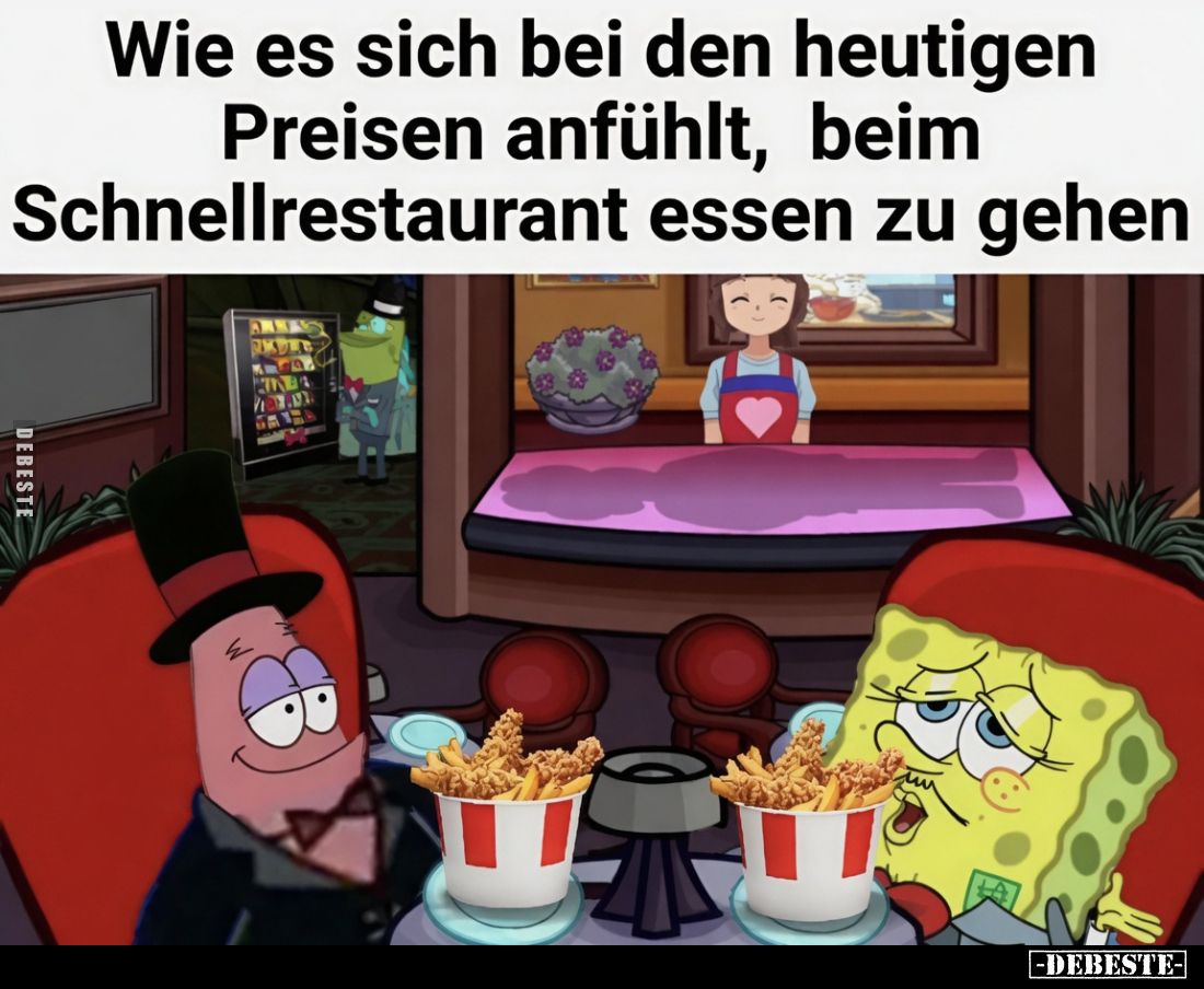 Wie es sich bei den heutigen Preisen anfühlt, beim Schnellrestaurant essen zu gehen