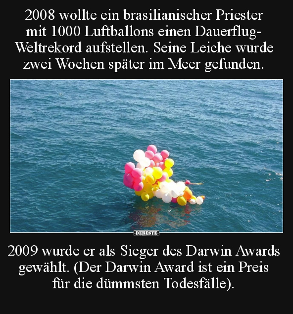 Priester, Luftballons, Meer, Sieger